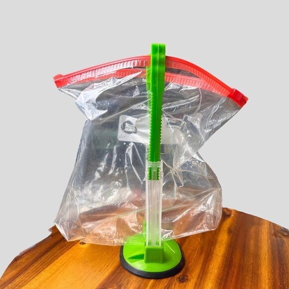 2Pck Baggy Holders Stand For Food Prep Plastic Ziplock Bags Hand Free Rack Clips - Picture 13 of 14